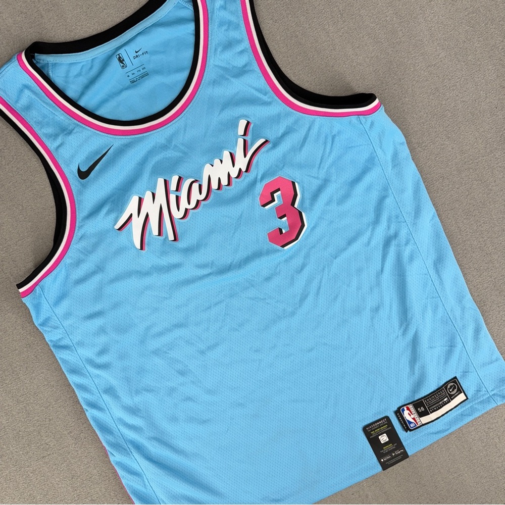 Nike Miami Heat Dwayne Wade Swingman Vice City Edition Retro NBA Jersey Mens XXL